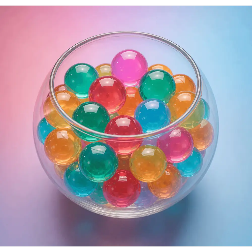 Jumbo multicolor waterbeads