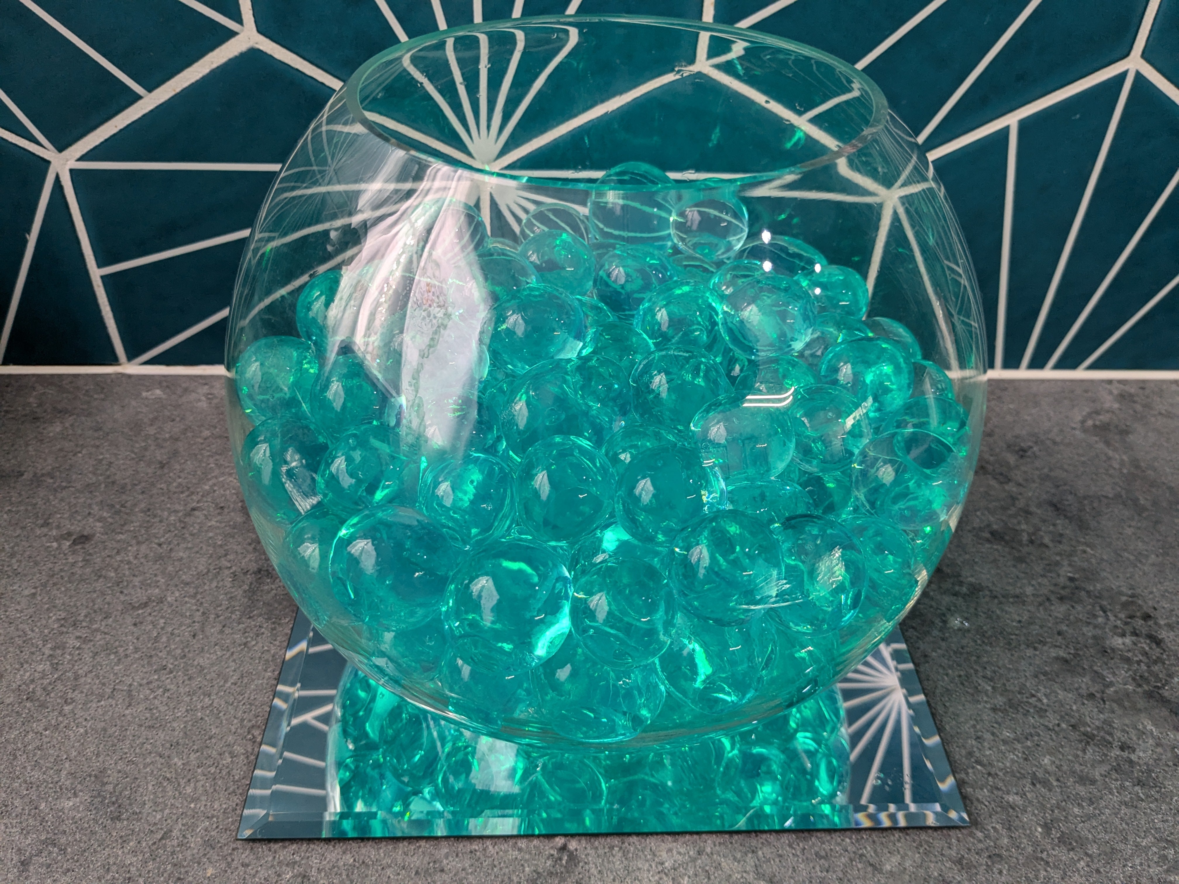 50g (makes 5 Litres) - Jumbo Giant Water Beads (Turquoise Colours)