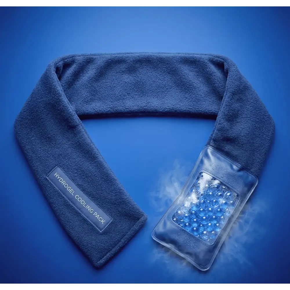 Blue waterbeads neck wrap