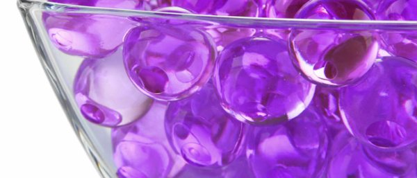 giant size water beads purple